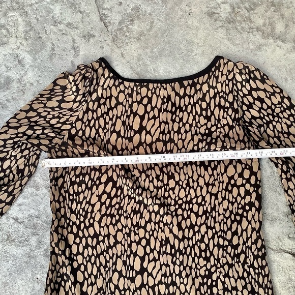 COSTA Blanca animal print balloon sleeves dress sz M - Picture 5 of 9